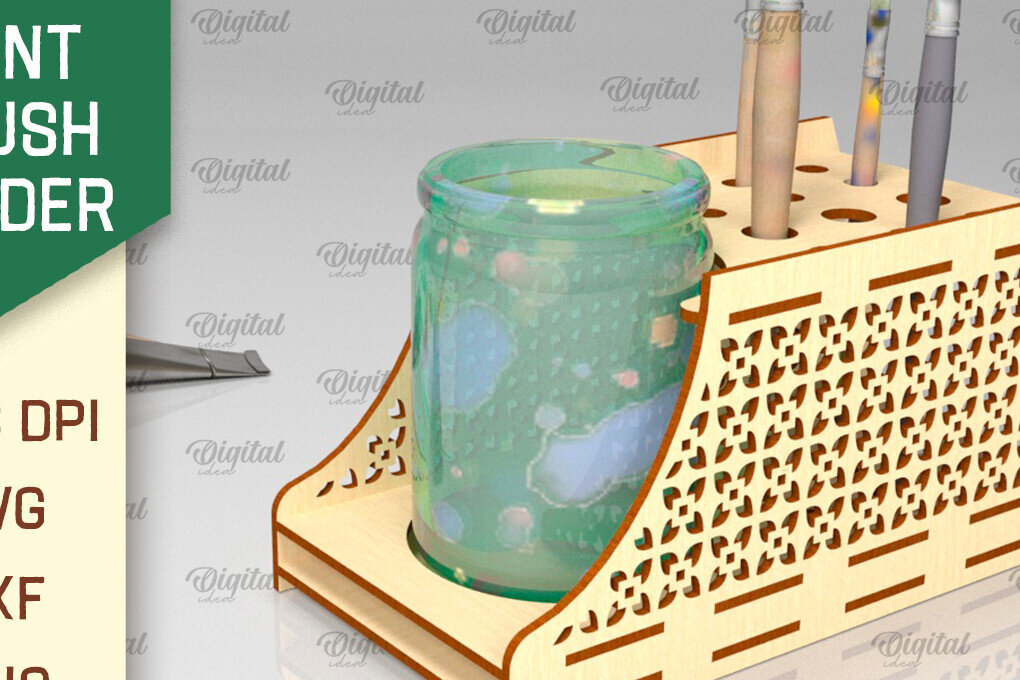 Intra απο ξύλο plywood 3mm-4mm πάχος – Στήριγμα πινέλου βαφής Δίασταση  20x20 cm INTRAFABR-98145903