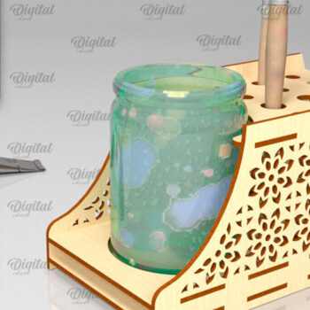 Intra απο ξύλο plywood 3mm-4mm πάχος – Δέσμη κοπής με λέιζερ βάσεις πινέλων Δίασταση 20x20 cm INTRAFABR-98202635 - Image 6