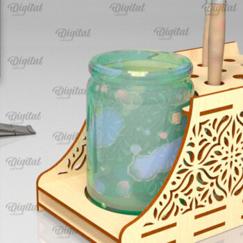 Intra απο ξύλο plywood 3mm-4mm πάχος – Δέσμη κοπής με λέιζερ βάσεις πινέλων Δίασταση 20x20 cm INTRAFABR-98202635 - Image 7