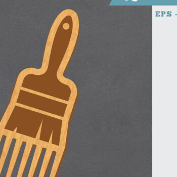 Intra απο ξύλο plywood 3mm-4mm πάχος – Πινέλο Comb Δίασταση  20x20 cm INTRAFABR-105417753 - Image 1