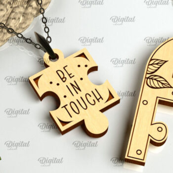 Intra απο ξύλο plywood 3mm-4mm πάχος – Πακέτο κοπής με λέιζερ με ζευγαρωμένα μενταγιόν Δίασταση  20x20 cm INTRAFABR-98704418 - Image 4