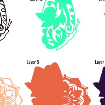 Intra απο ξύλο plywood 3mm-4mm πάχος – Paisley Butterfly and Mandala 3D Art Δίασταση 20x20 cm INTRAFABR-95897442 - Image 6