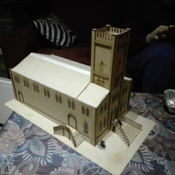 Intra απο ξύλο plywood 3mm-4mm πάχος - Εκκλησία 28 χλστ Δίασταση 40x50 cm Intraeaxys-eox890v1 - Image 1