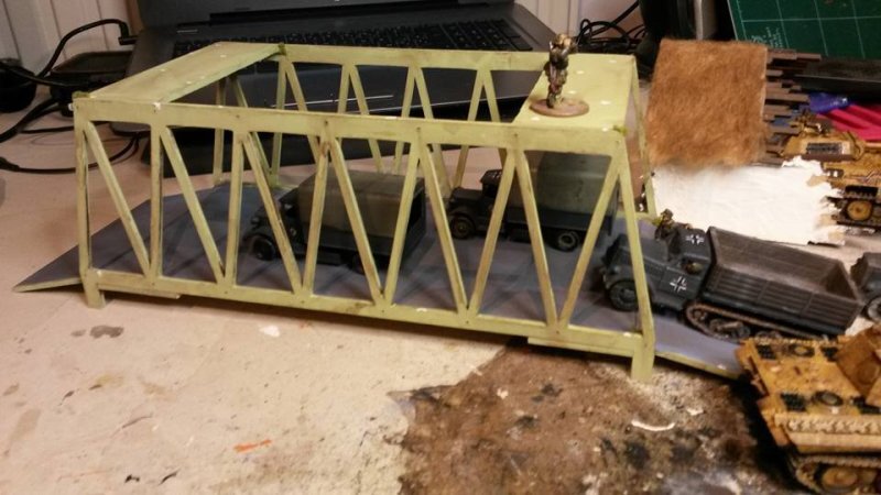 Intra απο ξύλο plywood 3mm-4mm πάχος - Bolt Action 28mm Truss Bridge Δίασταση 40x50 cm Intraeaxys-r1z0v52o