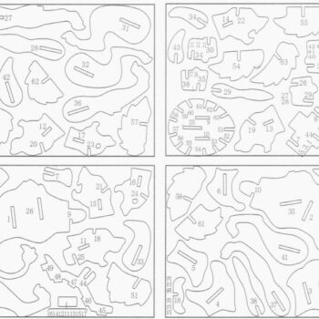 Intra απο ξύλο plywood 3mm-4mm πάχος - Μοντέλο 3D παζλ Lion Δίασταση 30x30 cm Intraeaxys-67wzljm7 - Image 3