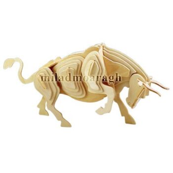 Intra απο ξύλο plywood 3mm-4mm πάχος - 3D Ξύλινο Μοντέλο Ταύρου Δίασταση 30x30 cm Intraeaxys-91jkd3lo - Image 1