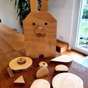 Intra απο ξύλο plywood 3mm-4mm πάχος - Ζώο παζλ για νήπια Δίασταση 30x30 cm Intraeaxys-d1lm2ngo - Image 1