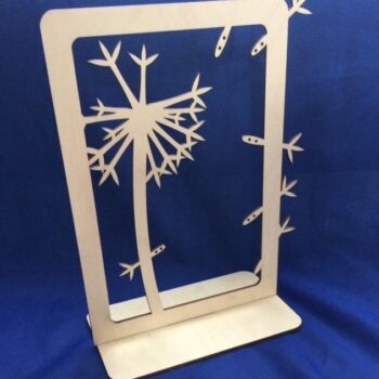 Intra απο ξύλο plywood 3mm-4mm πάχος - Στάση λουλουδιών Dandelions Δίασταση 30x30 cm Intraeaxys-zo93mkeo - Image 1