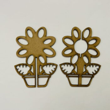 Intra απο ξύλο plywood 3mm-4mm πάχος - Λουλούδι 3D Stand Δίασταση 30x30 cm Intraeaxys-voq28ejo - Image 4