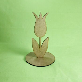 Intra απο ξύλο plywood 3mm-4mm πάχος - Ξύλινη τουλίπα σε βάση 3mm Δίασταση 30x30 cm Intraeaxys-075yedpo - Image 5