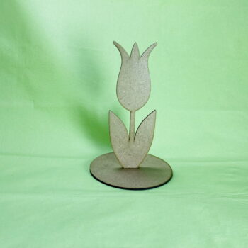 Intra απο ξύλο plywood 3mm-4mm πάχος - Ξύλινη τουλίπα σε βάση 3mm Δίασταση 30x30 cm Intraeaxys-075yedpo - Image 6