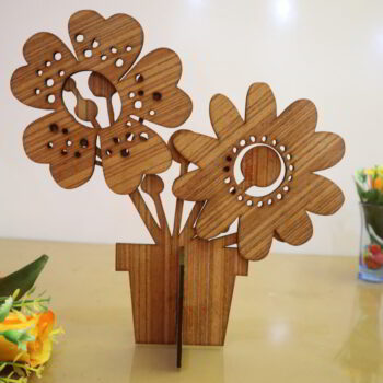 Intra απο ξύλο plywood 3mm-4mm πάχος - Ξύλινα Λουλούδια Διακόσμηση 3mm Δίασταση 30x30 cm Intraeaxys-eo0qy451 - Image 5