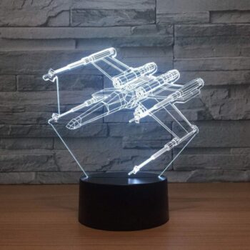 Intra απο ξύλο plywood 3mm-4mm πάχος - Star Wars X-wing 3D Illusion Lamp Δίασταση 30x30 cm Intraeaxys-6o384v31 - Image 1