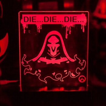 Intra απο ξύλο plywood 3mm-4mm πάχος - Reaper 3D Illusion Lamp Δίασταση 30x30 cm Intraeaxys-lopqx567 - Image 1