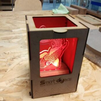 Intra απο ξύλο plywood 3mm-4mm πάχος - Λάμπα Koi Δίασταση 30x30 cm Intraeaxys-p7yrmzro - Image 1