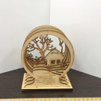 Intra απο ξύλο plywood 3mm-4mm πάχος - Διακόσμηση τραπεζιού με ξύλινες στρώσεις Δίασταση 30x30 cm Intraeaxys-r7vm20l7 - Image 1