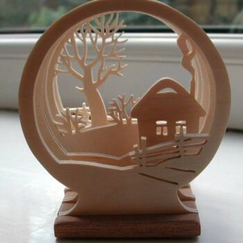 Intra απο ξύλο plywood 3mm-4mm πάχος - Διακόσμηση τραπεζιού με ξύλινες στρώσεις Δίασταση 30x30 cm Intraeaxys-r7vm20l7 - Image 3