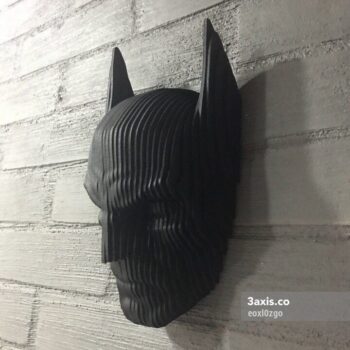 Intra απο ξύλο plywood 3mm-4mm πάχος - Batman Head 3D διακόσμηση τοίχου Δίασταση 30x30 cm Intraeaxys-eoxl0zgo - Image 1