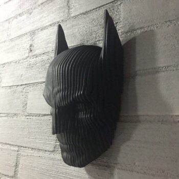 Intra απο ξύλο plywood 3mm-4mm πάχος - Διακόσμηση τοίχου κεφαλιού με 3D στρώματα Batman Δίασταση 30x30 cm Intraeaxys-eo4qpzw7 - Image 1