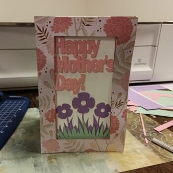 Intra απο ξύλο plywood 3mm-4mm πάχος - Πολυεπίπεδη κάρτα για τη γιορτή της μητέρας Δίασταση 30x30 cm Intraeaxys-pok3zp37 - Image 1