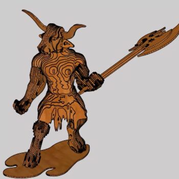 Intra απο ξύλο plywood 3mm-4mm πάχος - Μινώταυρος 3D παζλ Δίασταση 30x30 cm Intraeaxys-075yn43o - Image 1