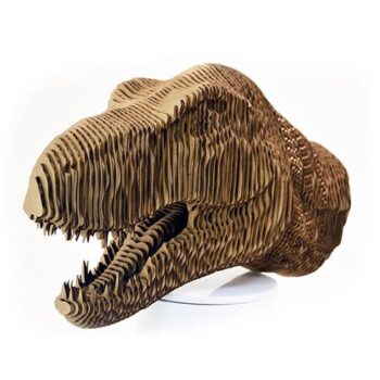 Intra απο ξύλο plywood 3mm-4mm πάχος - Tyrannosaurus Dinosaur T-Rex Head Layered Model Δίασταση 30x30 cm Intraeaxys-m1d68wl7 - Image 1