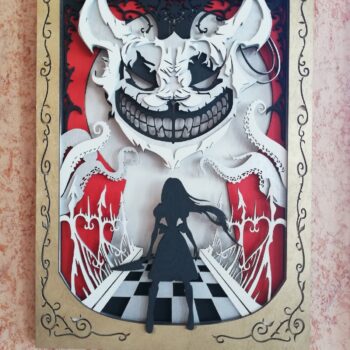 Intra απο ξύλο plywood 3mm-4mm πάχος - Διακόσμηση Τοίχων Alice Otherlands Δίασταση 30x30 cm Intraeaxys-m1d68dl7 - Image 1