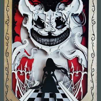 Intra απο ξύλο plywood 3mm-4mm πάχος - Διακόσμηση Τοίχων Alice Otherlands Δίασταση 30x30 cm Intraeaxys-m1d68dl7 - Image 3