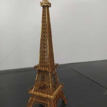 Intra απο ξύλο plywood 3mm-4mm πάχος - Eiffel Tower 3D Puzzle 640mm Δίασταση 30x30 cm Intraeaxys-e1g553mo - Image 2