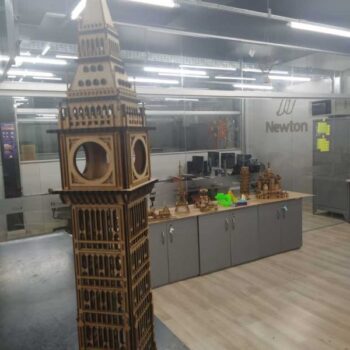 Intra απο ξύλο plywood 3mm-4mm πάχος - Big Ben 3D Puzzle 860mm Δίασταση 30x30 cm Intraeaxys-p7yrr96o - Image 3