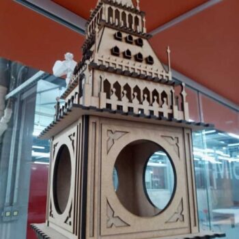 Intra απο ξύλο plywood 3mm-4mm πάχος - Big Ben 3D 2100mm Δίασταση 30x30 cm Intraeaxys-67wzz987 - Image 3