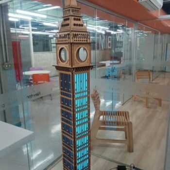 Intra απο ξύλο plywood 3mm-4mm πάχος - Big Ben 3D 2100mm Δίασταση 30x30 cm Intraeaxys-67wzz987 - Image 6