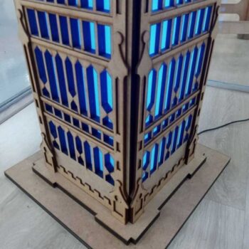 Intra απο ξύλο plywood 3mm-4mm πάχος - Big Ben 3D 2100mm Δίασταση 30x30 cm Intraeaxys-67wzz987 - Image 7