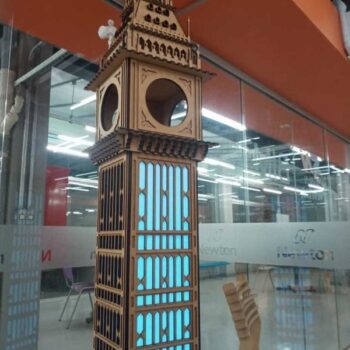 Intra απο ξύλο plywood 3mm-4mm πάχος - Big Ben 3D 2100mm Δίασταση 30x30 cm Intraeaxys-67wzz987 - Image 9