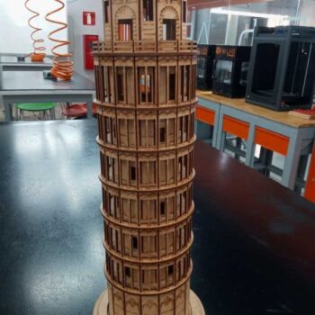 Intra απο ξύλο plywood 3mm-4mm πάχος - Πύργος της Πίζας Δίασταση 30x30 cm Intraeaxys-91jkkp5o - Image 7