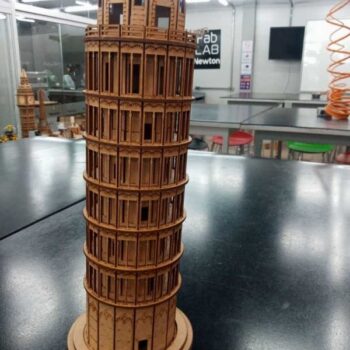 Intra απο ξύλο plywood 3mm-4mm πάχος - Πύργος της Πίζας Δίασταση 30x30 cm Intraeaxys-91jkkp5o - Image 8