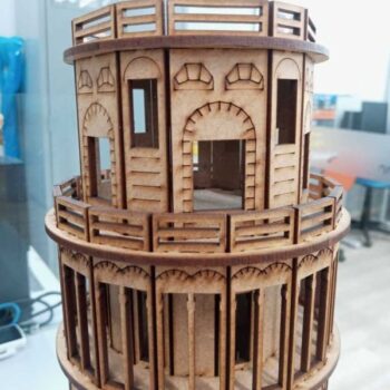 Intra απο ξύλο plywood 3mm-4mm πάχος - Πύργος της Πίζας Δίασταση 30x30 cm Intraeaxys-91jkkp5o - Image 9