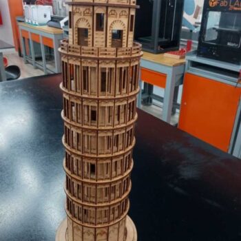 Intra απο ξύλο plywood 3mm-4mm πάχος - Πύργος της Πίζας Δίασταση 30x30 cm Intraeaxys-91jkkp5o - Image 10