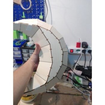Intra απο ξύλο plywood 3mm-4mm πάχος - Low Poly Moon Δίασταση 30x30 cm Intraeaxys-eo2y0gq1 - Image 3