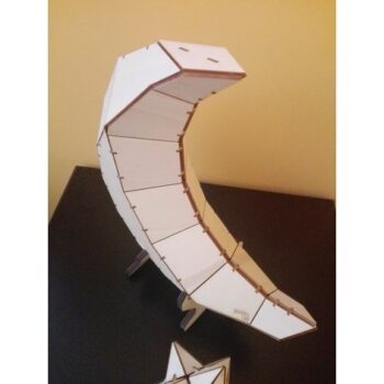 Intra απο ξύλο plywood 3mm-4mm πάχος - Low Poly Moon Δίασταση 30x30 cm Intraeaxys-eo2y0gq1 - Image 6