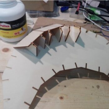Intra απο ξύλο plywood 3mm-4mm πάχος - Low Poly Moon Δίασταση 30x30 cm Intraeaxys-eo2y0gq1 - Image 8