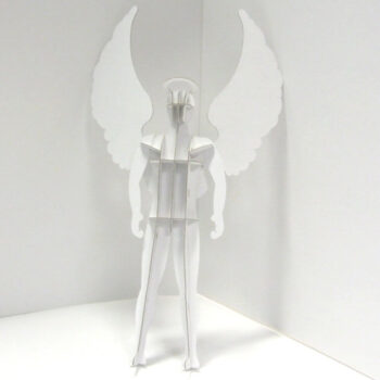 Intra απο ξύλο plywood 3mm-4mm πάχος - Διακόσμηση χριστουγεννιάτικου δέντρου Angel Of The North Δίασταση 30x30 cm Intraeaxys-zo9y2je7 - Image 1