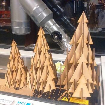 Intra απο ξύλο plywood 3mm-4mm πάχος - Επιτραπέζιο Χριστουγεννιάτικο Δέντρο 3mm Δίασταση 30x30 cm Intraeaxys-075yg0mo - Image 3