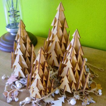 Intra απο ξύλο plywood 3mm-4mm πάχος - Επιτραπέζιο Χριστουγεννιάτικο Δέντρο 3mm Δίασταση 30x30 cm Intraeaxys-075yg0mo - Image 4