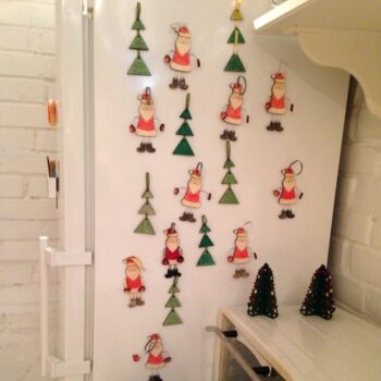 Intra απο ξύλο plywood 3mm-4mm πάχος - Παγετός Άγιος Βασίλης και χριστουγεννιάτικο δέντρο Δίασταση 30x30 cm Intraeaxys-joed9091 - Image 3