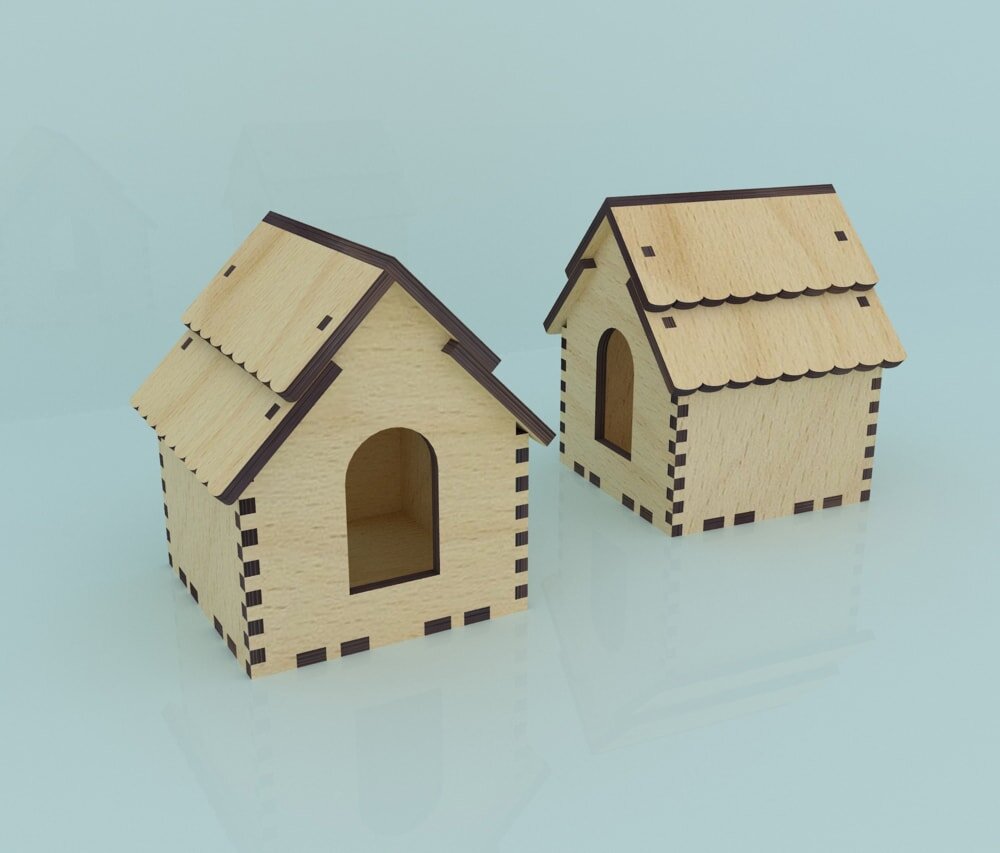 Intra απο ξύλο plywood 3mm-4mm πάχος - Χριστουγεννιάτικο δεντρόσπιτο 4mm Δίασταση 30x30 cm Intraeaxys-ro6y2xn7