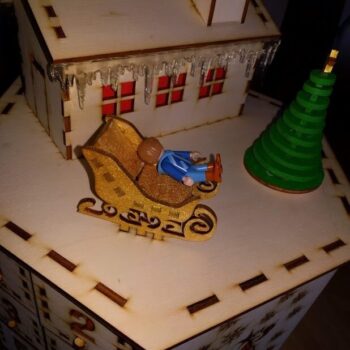 Intra απο ξύλο plywood 3mm-4mm πάχος - Εξαγωνικό Ημερολόγιο Προσέλευσης Δίασταση 30x30 cm Intraeaxys-lopq4g37 - Image 4