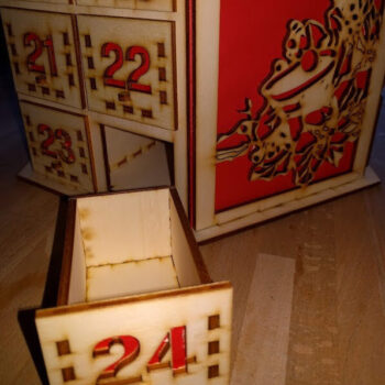 Intra απο ξύλο plywood 3mm-4mm πάχος - Εξαγωνικό Ημερολόγιο Προσέλευσης Δίασταση 30x30 cm Intraeaxys-lopq4g37 - Image 5