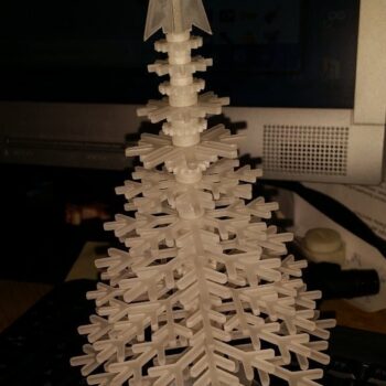 Intra απο ξύλο plywood 3mm-4mm πάχος - Χριστουγεννιάτικο Δέντρο 2mm Ακρυλικό Δίασταση 20x20 cm Intraeaxys-eo4qmg97 - Image 1