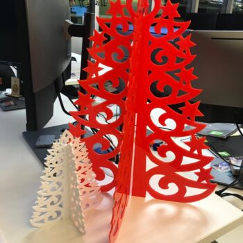 Intra απο ξύλο plywood 3mm-4mm πάχος - Ακρυλικό πρότυπο χριστουγεννιάτικου δέντρου Δίασταση 20x20 cm Intraeaxys-eoxld2jo - Image 1